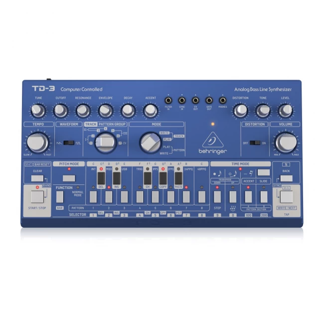 Sintetizador Anal Gico De Lineas De Bajo Azul Behringer Td Bu Riser Audio E Instrumentos